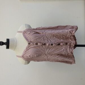 Torrid Pink Button-Front Tank Top